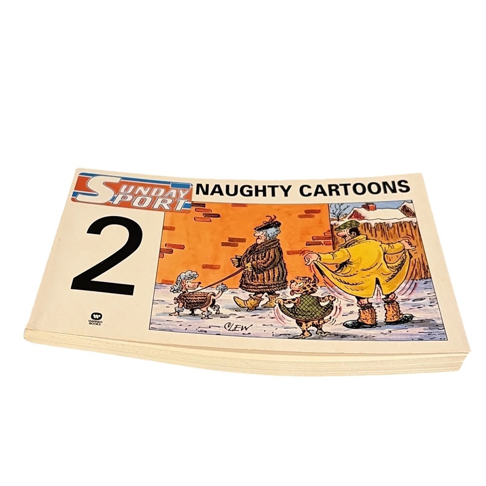 VINTAGE SUNDAY SPORT NAUGHTY CARTOONS BOOK 1992 SAUCY FUN JOKES -